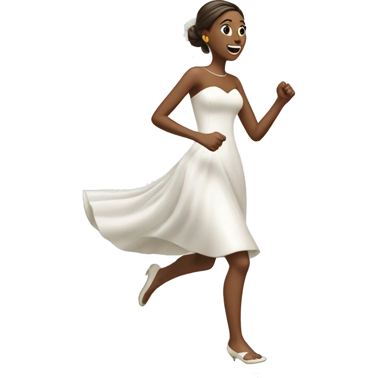 Bride running emoji