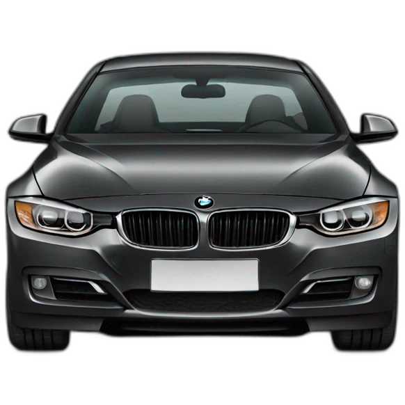 Bmw 3 black emoji