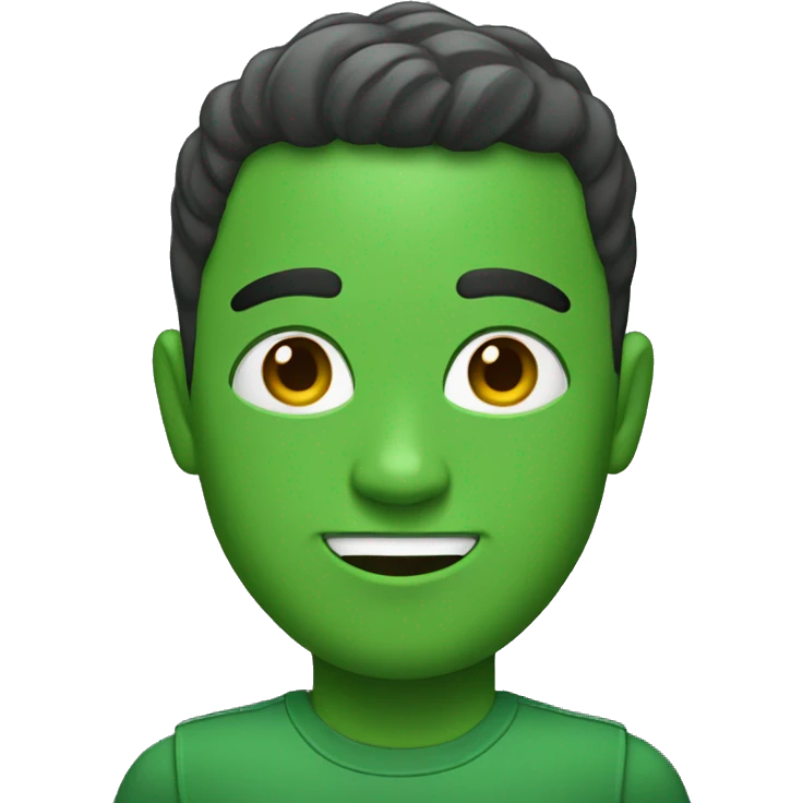 Persona de color verde  emoji