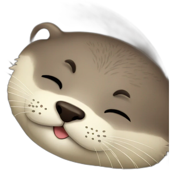 otter sleeping emoji