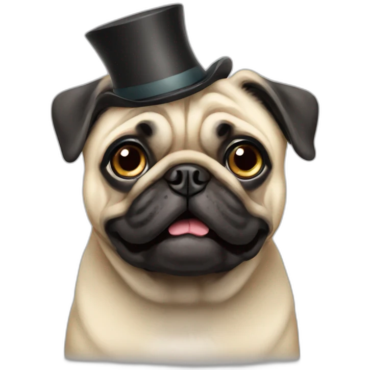 senior pug emoji