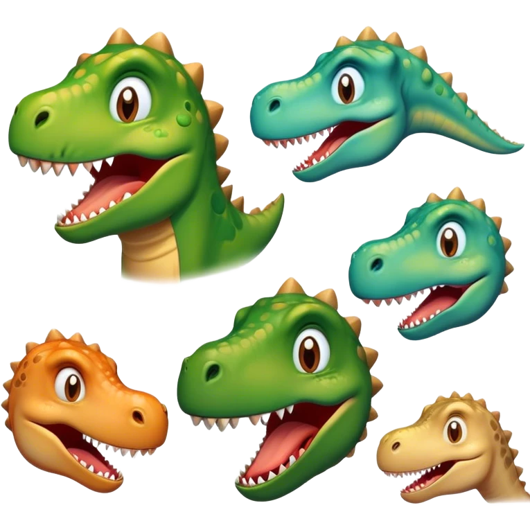 face of an dinosaur laughing with tears emoji