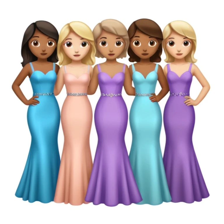 girls in a prom emoji