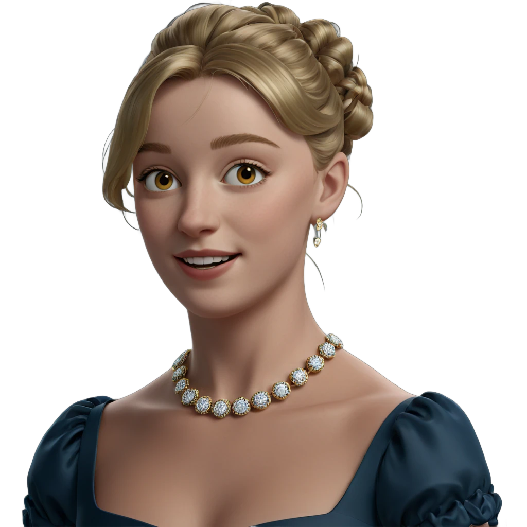 smiling girl in elegant dress emoji