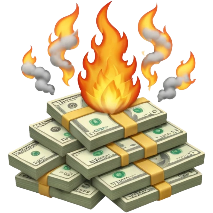Money smoking emoji