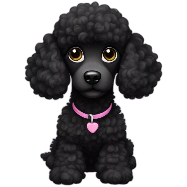 Black poodle emoji