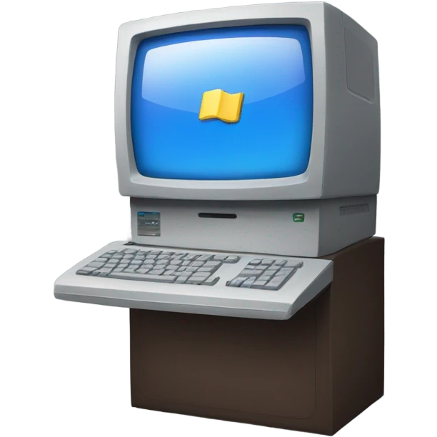 Computer wit windows 11 emoji