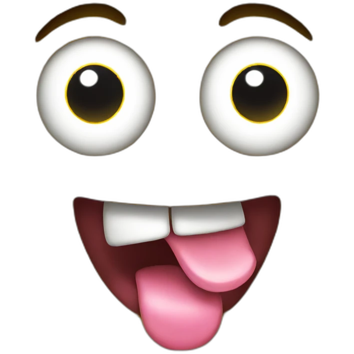 yellow face with x eyes and tongue out emoji