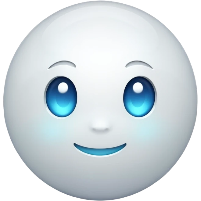 The white orb emoji