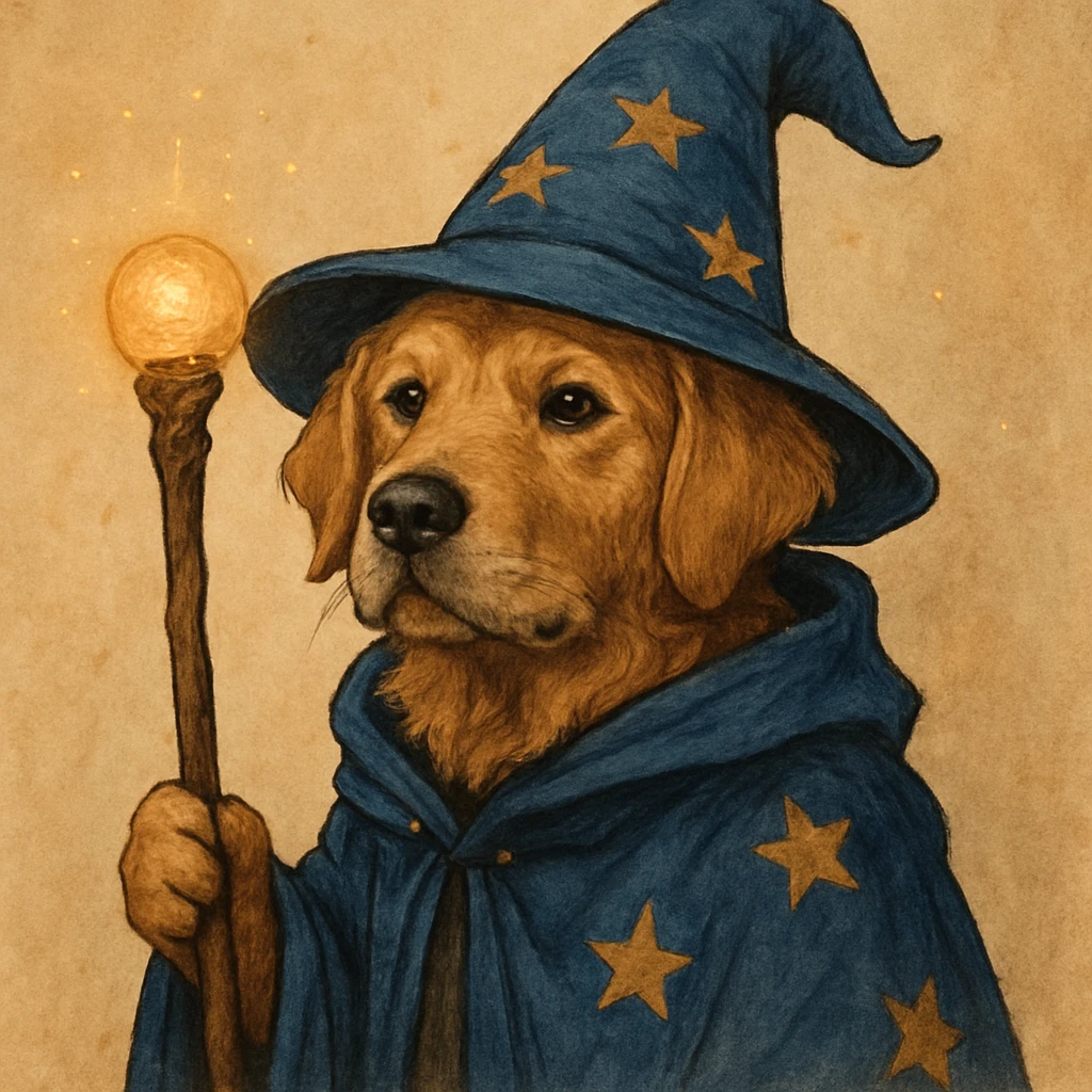 wizard dog emoji