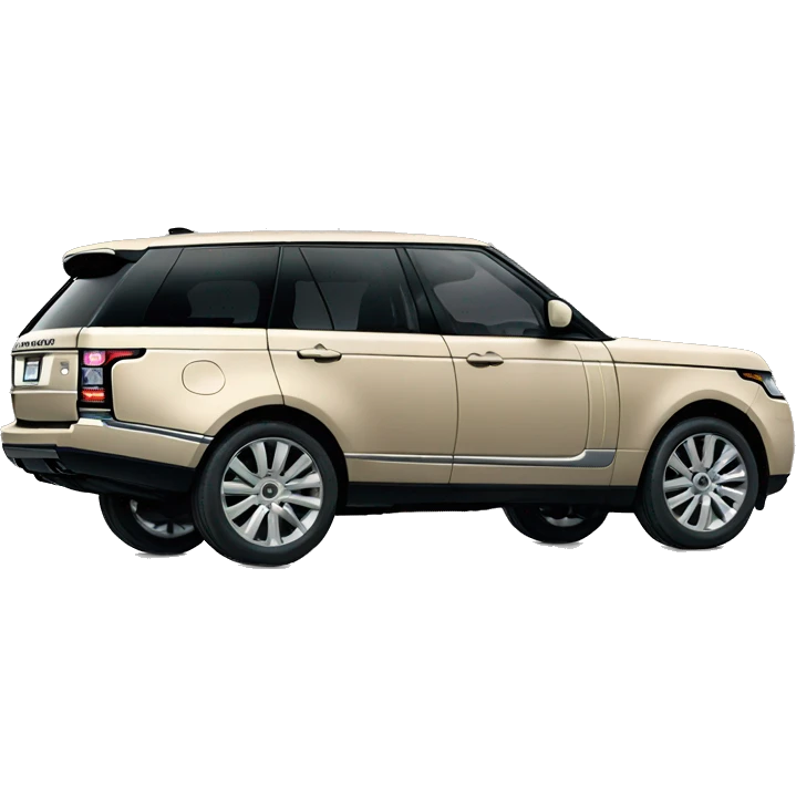 Beige range rover  emoji