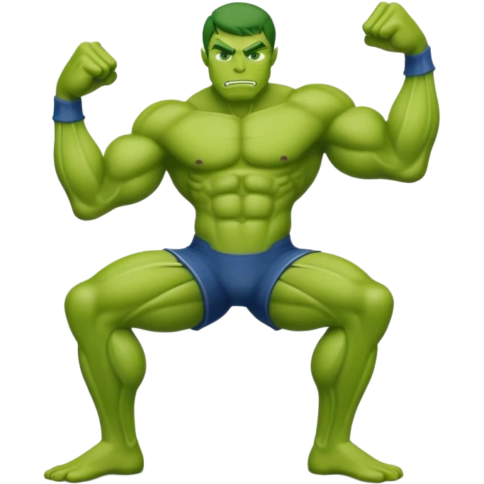 The word GOON with each letter constructed from stylized human muscles, inspired by the muscle shapes and definition from a flexing emoji and a green character, playful and bold style, not grotesque, emoji style, no background emoji