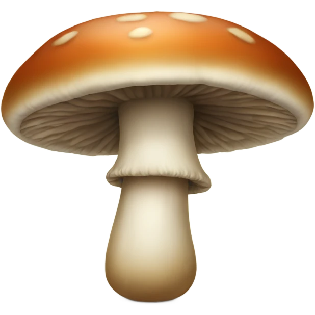 Mushroom wit arms and legs and a face emoji
