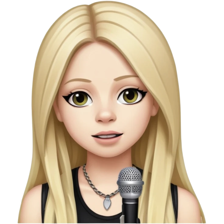 Avril Lavigne at concert emoji