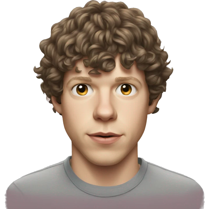 Jesse Eisenberg wearing shirt emoji