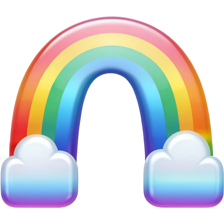 white iridescent rainbow-gradient shiny Fakémon (full body) emoji