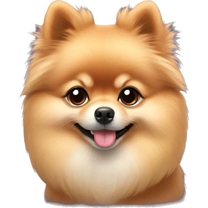 pomeranian in love emoji