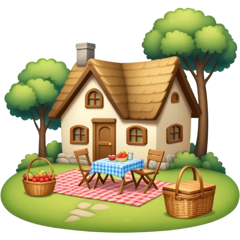 Cozy cottage Picnic basket emoji
