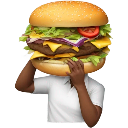 Caseoh eating burger  emoji