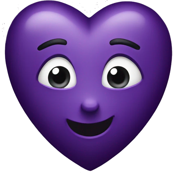 Dark purple heart emoji