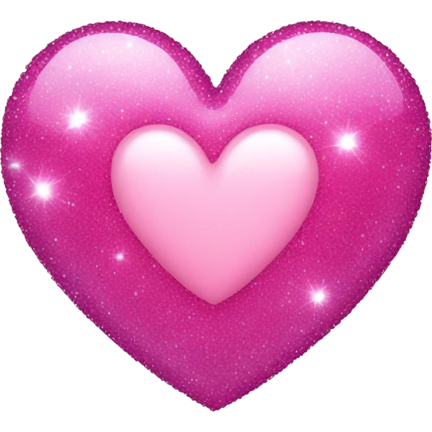 Pink sparkle heart  emoji
