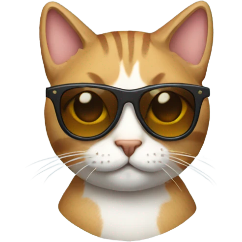 Cat with sunglasses emoji