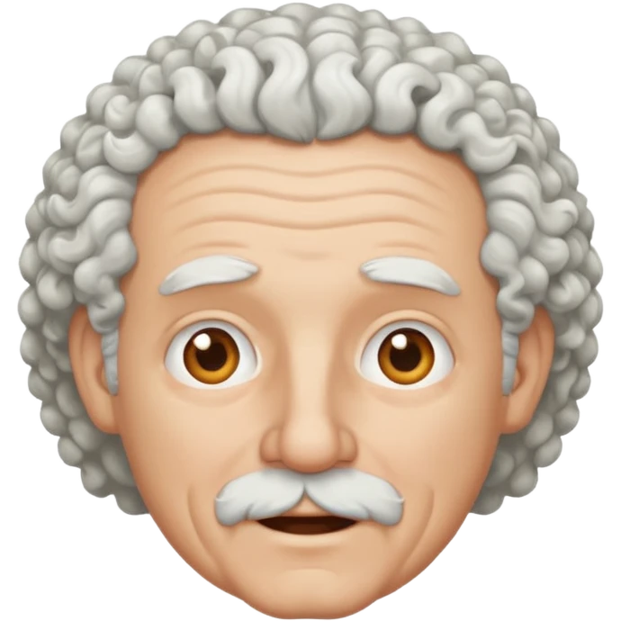 Old white man with curly white hair emoji