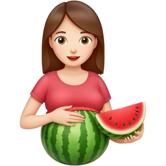 Pregnancy with food emoji