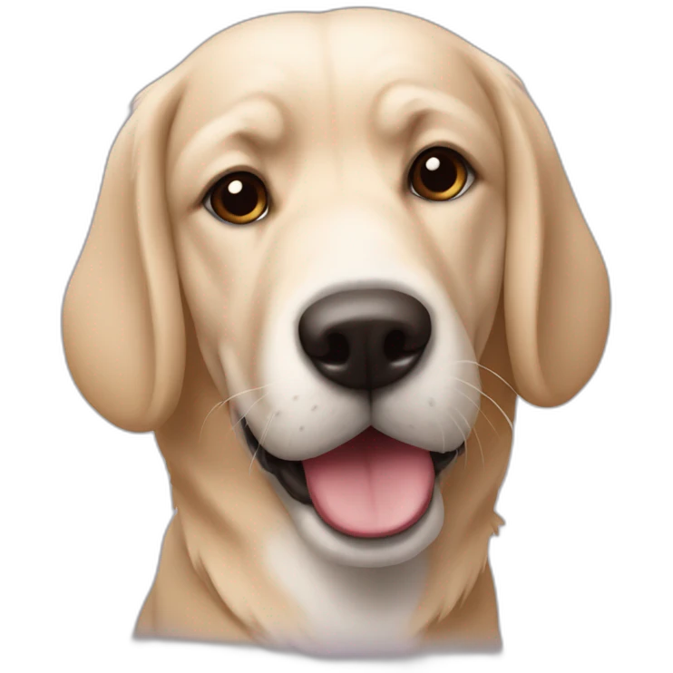 Chien qui fait la fete emoji