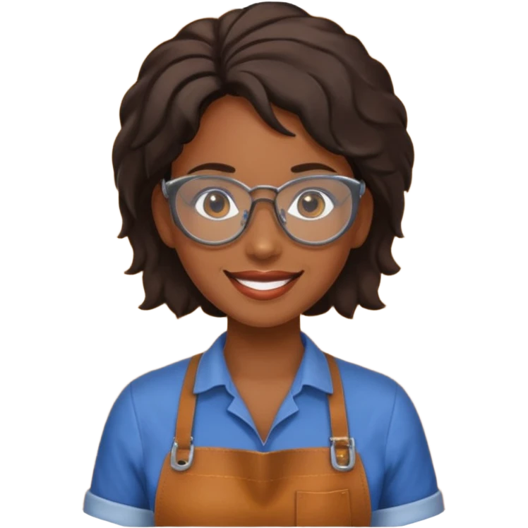 Leather Craft Worker black woman  emoji