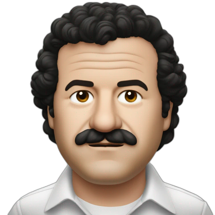 Pablo escobar qui serre la main de Emanuelle Macron emoji