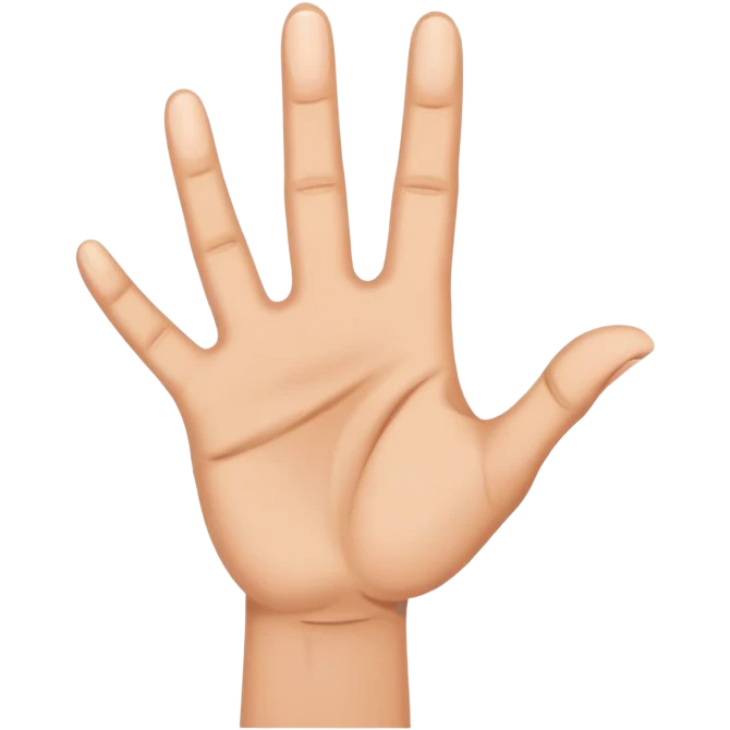 hand sign number 1 - 9 emoji
