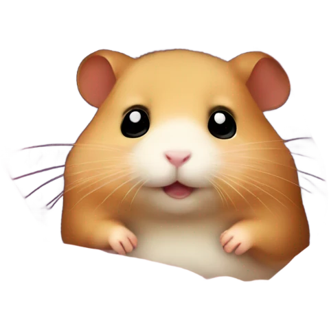 Small Hamster inside a blanket  emoji