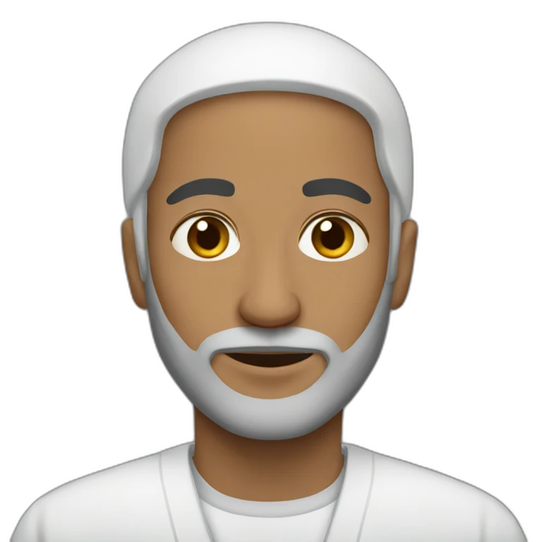 A white muslim man  emoji