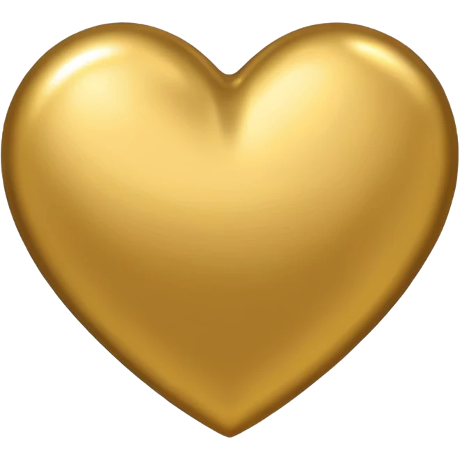 Gold heart emoji emoji