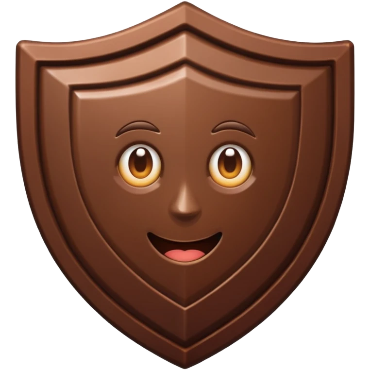 chocolate shield emoji