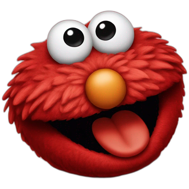 Elmo laughing emoji