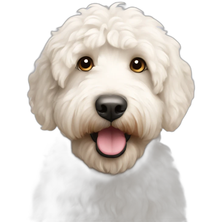 White australian labradoodle emoji