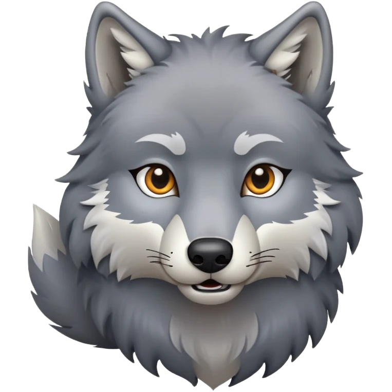 wolf with a square body emoji