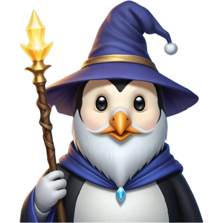 Penguin Wizard emoji