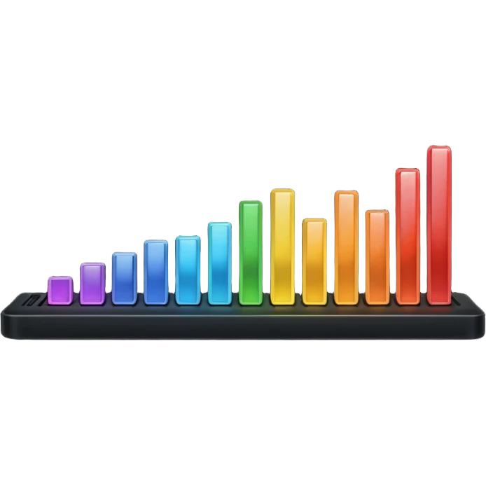 full black audio spectrum emoji