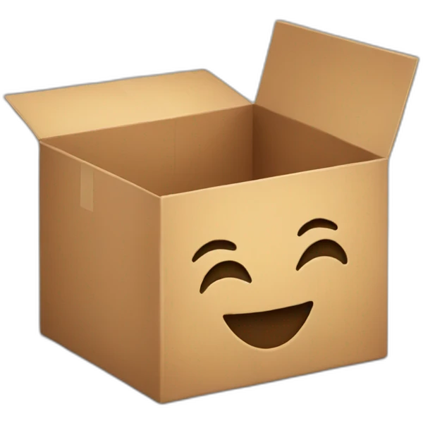 box with smile emoji