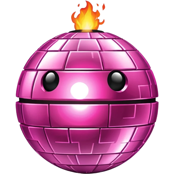 Fireball whiskey disco ball pink  emoji