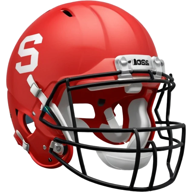 College football player helmet in light red color emoji