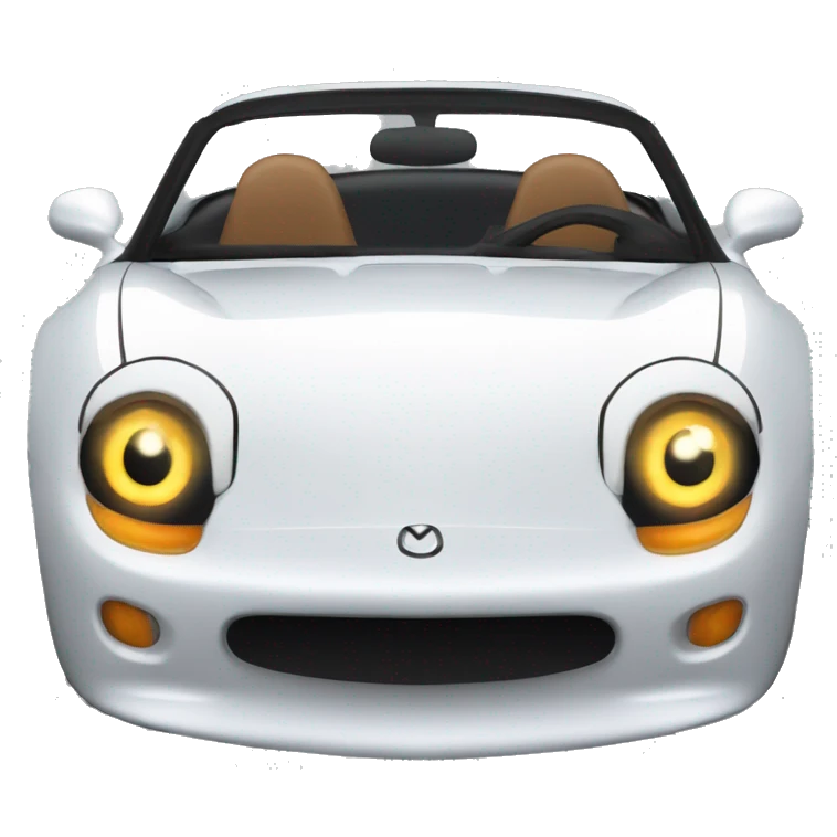 mazda miata with pop up headlights emoji