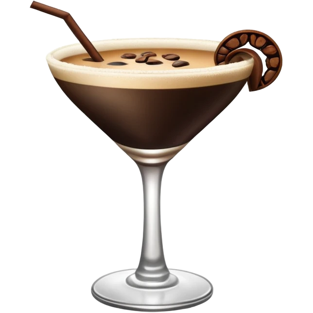 Emoji de una cóctel de esspreso martini emoji
