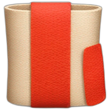 the bandage is red emoji