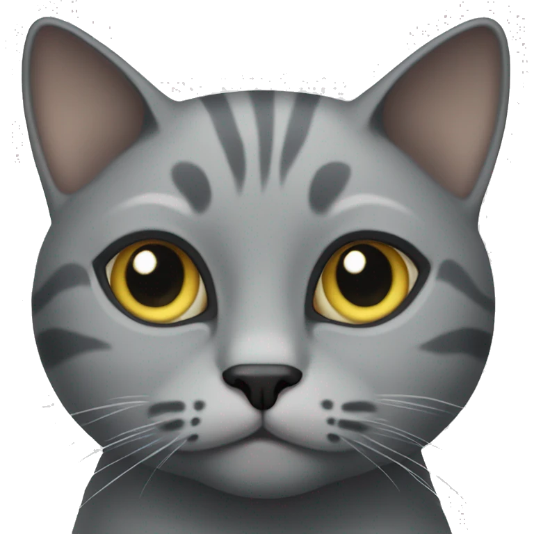 Grey cat emoji