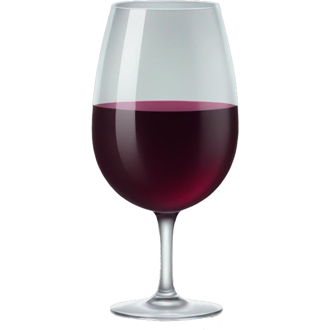 full glass of wine emoji