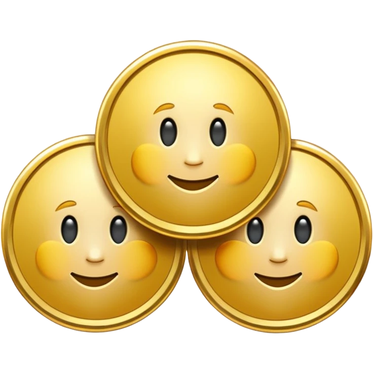 TRES MONEDAS emoji